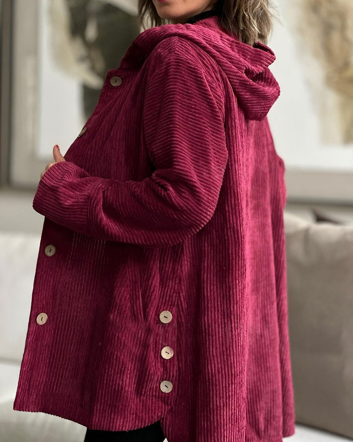 Chloe - Corduroy Hooded Jacket