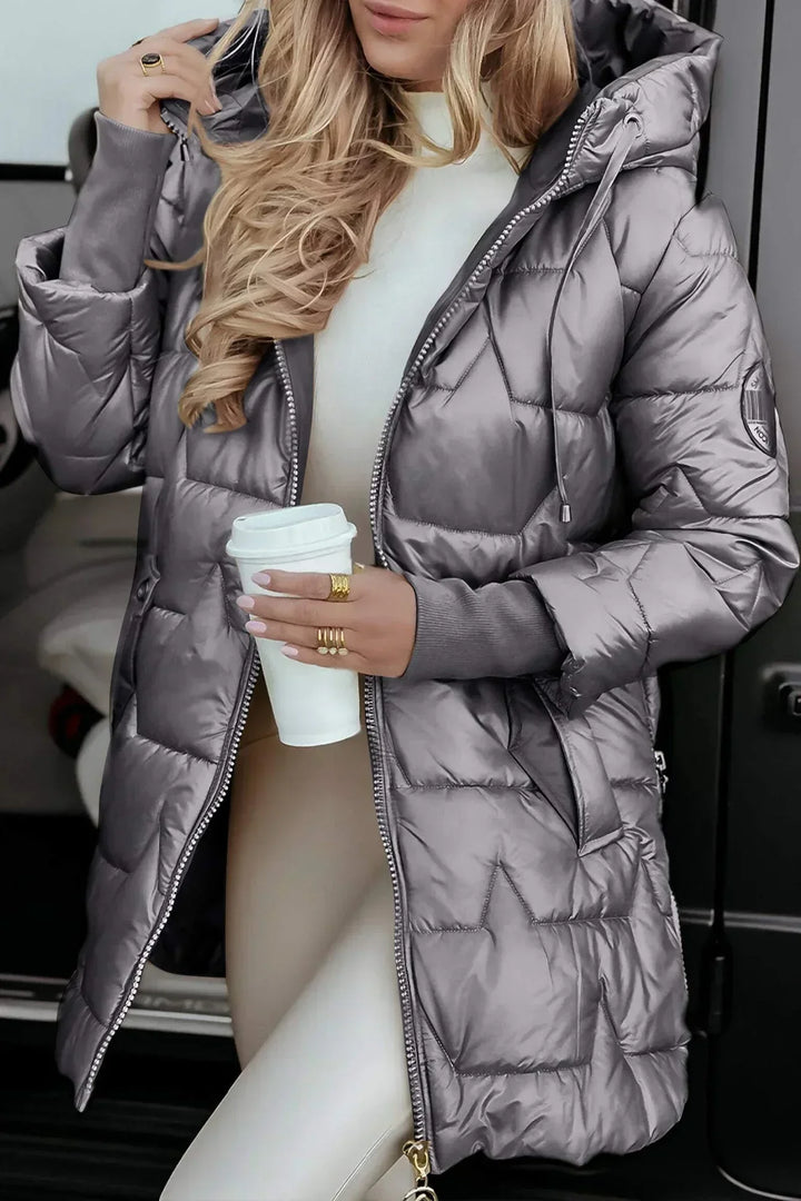 Josephine | Elegant Winter Coat with Hood and Padding